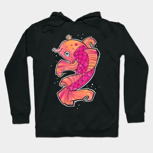 cute pink koi fish Hoodie